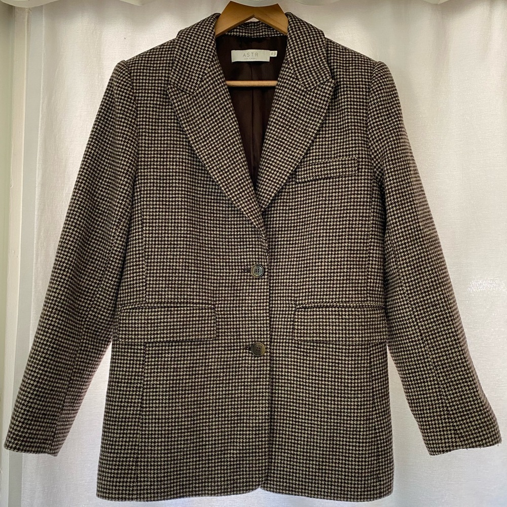 ASTR The Label Pauline Houndstooth Blazer